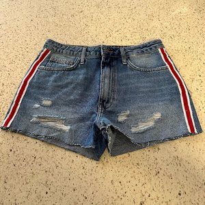 Blue Denim Shorts, Size 26.